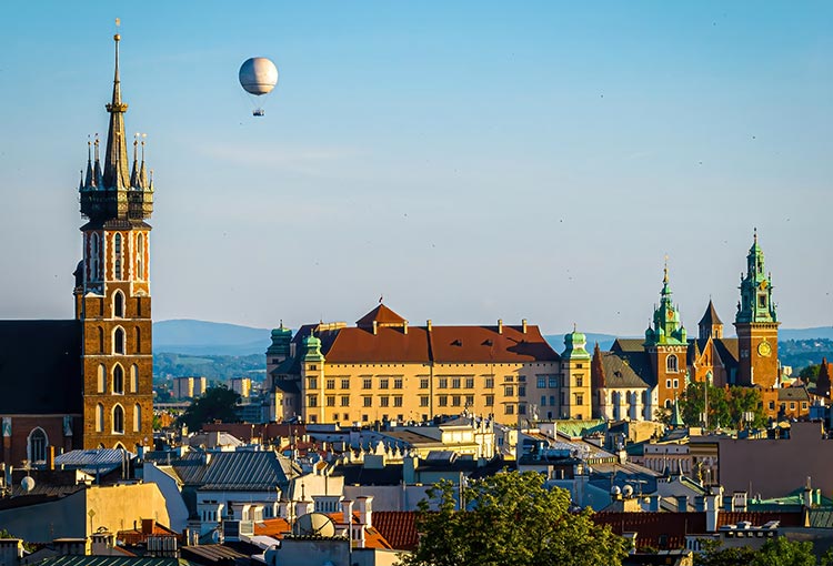Bezienswaardigheden Krakow: Luchtballon