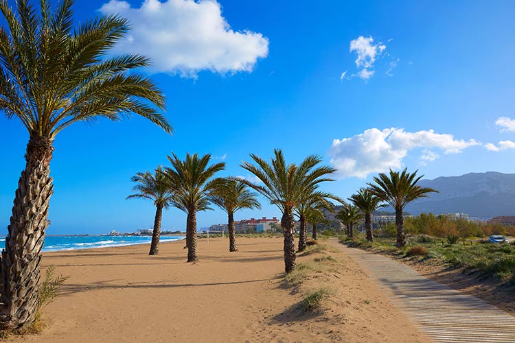 Dénia stranden Spanje