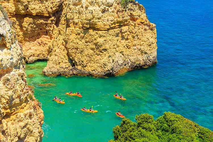 Algarve met kinderen: kajakken