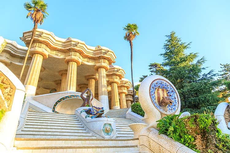 Park Güell Barcelona; Sala Hipostila
