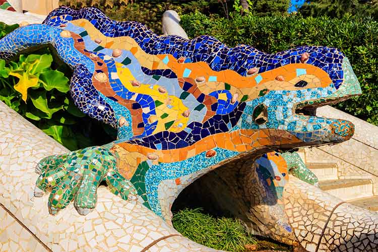 Park Güell Barcelona; Salamander