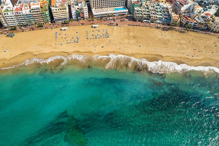 Mooiste stranden op Gran Canaria: Playa de Las Canteras