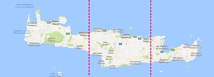 Doen op Kreta per regio