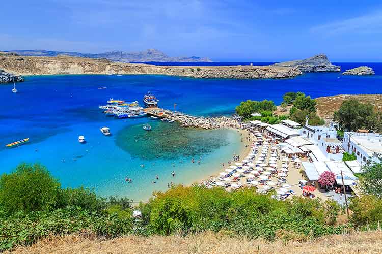 Mooiste stranden Rhodos: Lindos