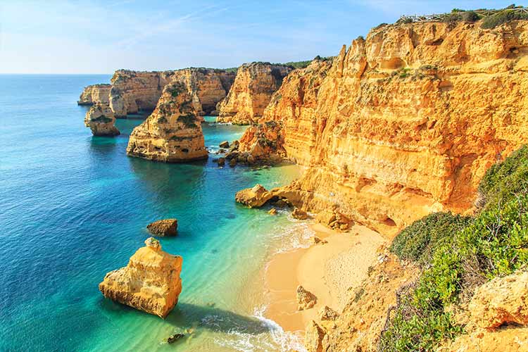 Mooiste stranden Algarve Praia da Marinha