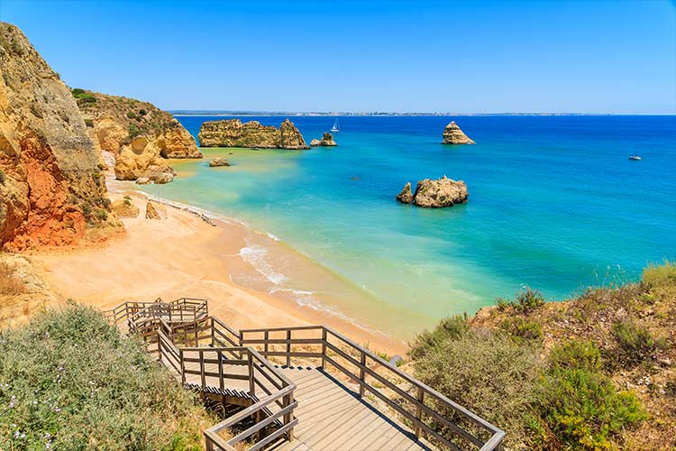 Mooiste stranden Algarve Praia Dona Ana