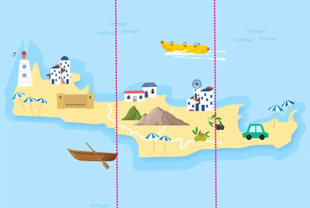 Bezienswaardigheden Kreta - Kaart