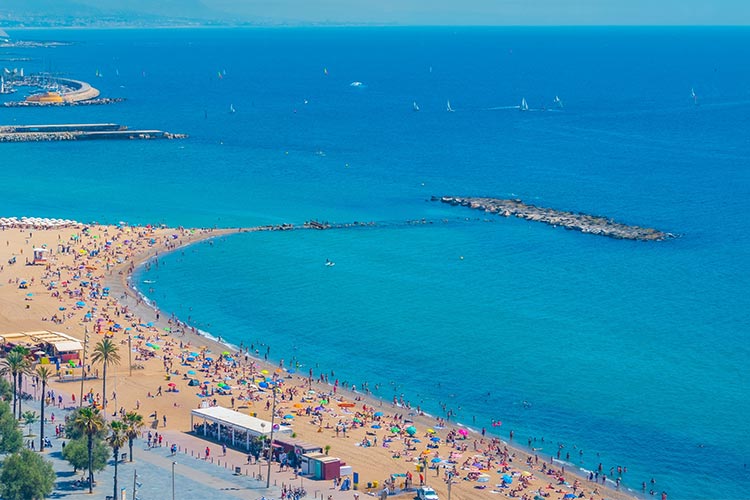 Doen in Barcelona: strand
