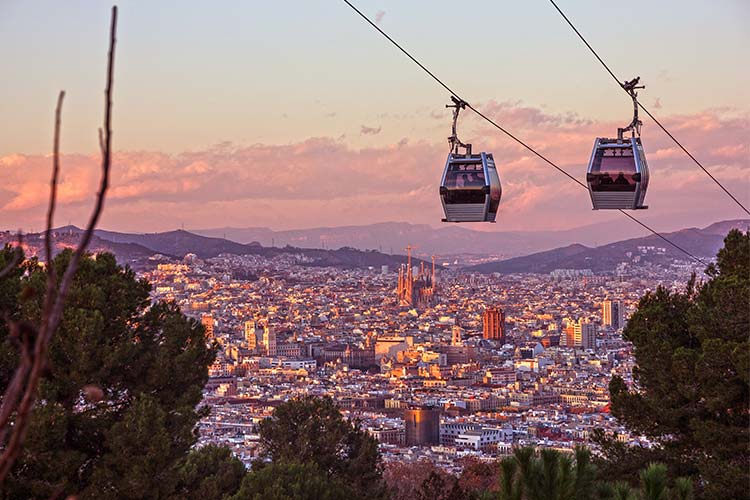 Doen in Barcelona: kabelbaan