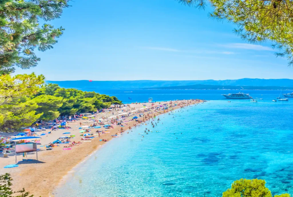 Zlatni Rat Kroatië: windvrij