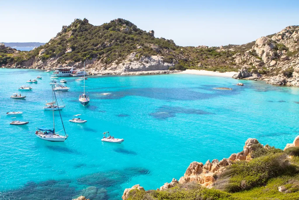 La Maddalena, Sardinië: bootjes