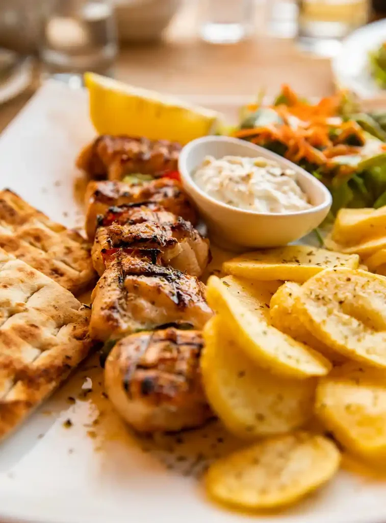 Griekse keuken specialiteiten - Souvlaki